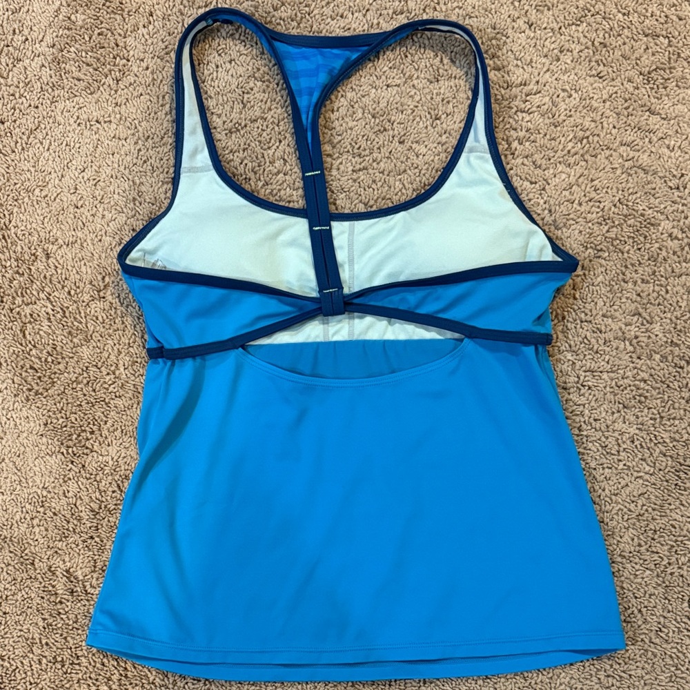Women’s Nike Blue Tankini Racerback Top Size 8 - Picture 3 of 4